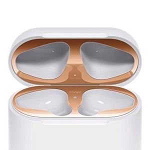 Elago Rose Gold Dust Guards for Apple Airpods